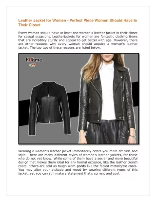 leather jacket for women perfect piece women