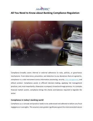 all you need to know about banking compliance