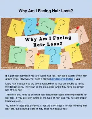 why am i facing hair loss