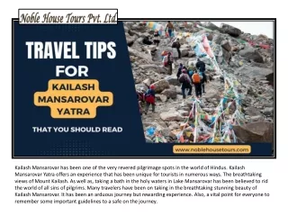 kailash mansarovar has been one of the very