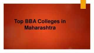 top bba colleges in maharashtra