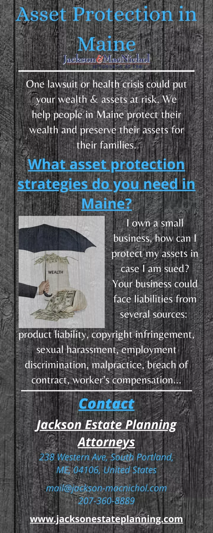 asset protection in maine