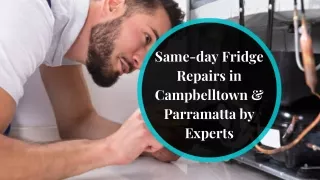 Same-day Fridge Repairs in Campbelltown & Parramatta by Experts