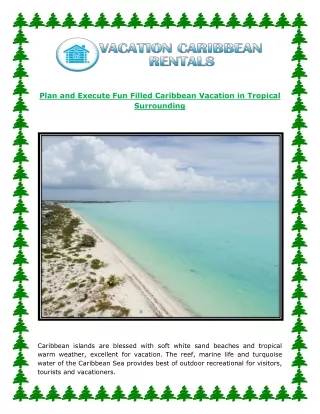 plan and execute fun filled caribbean vacation