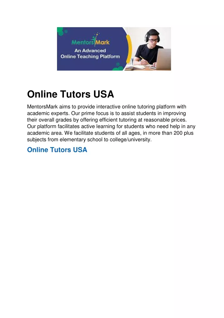 online tutors usa
