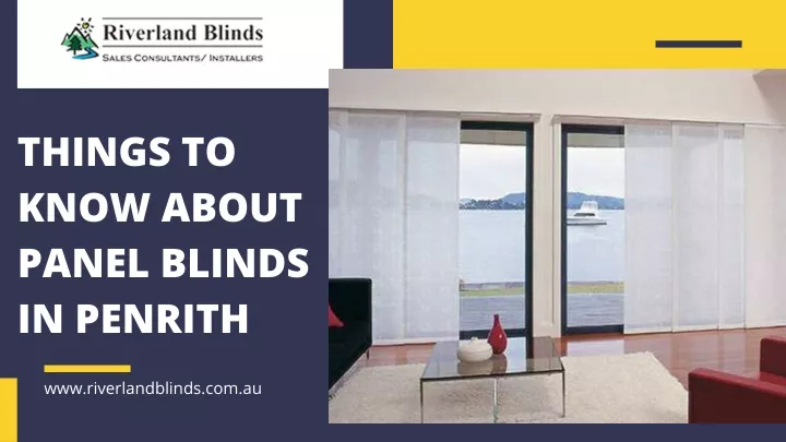 things to know about panel blinds in penrith