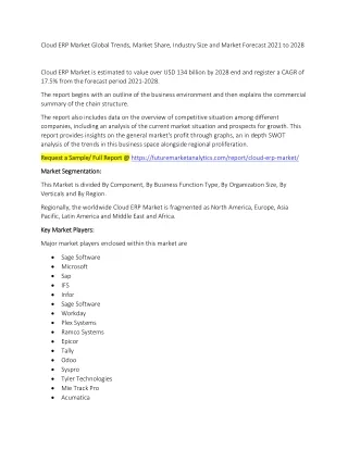 cloud erp market global trends market share