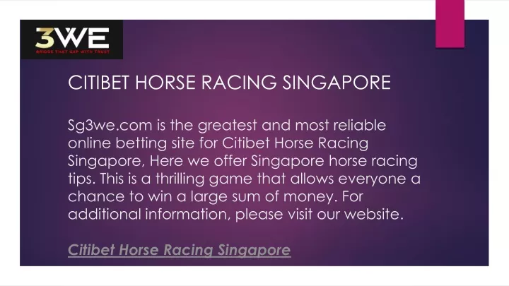 citibet horse racing singapore