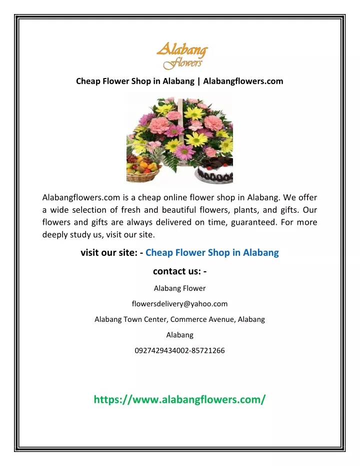 cheap flower shop in alabang alabangflowers com