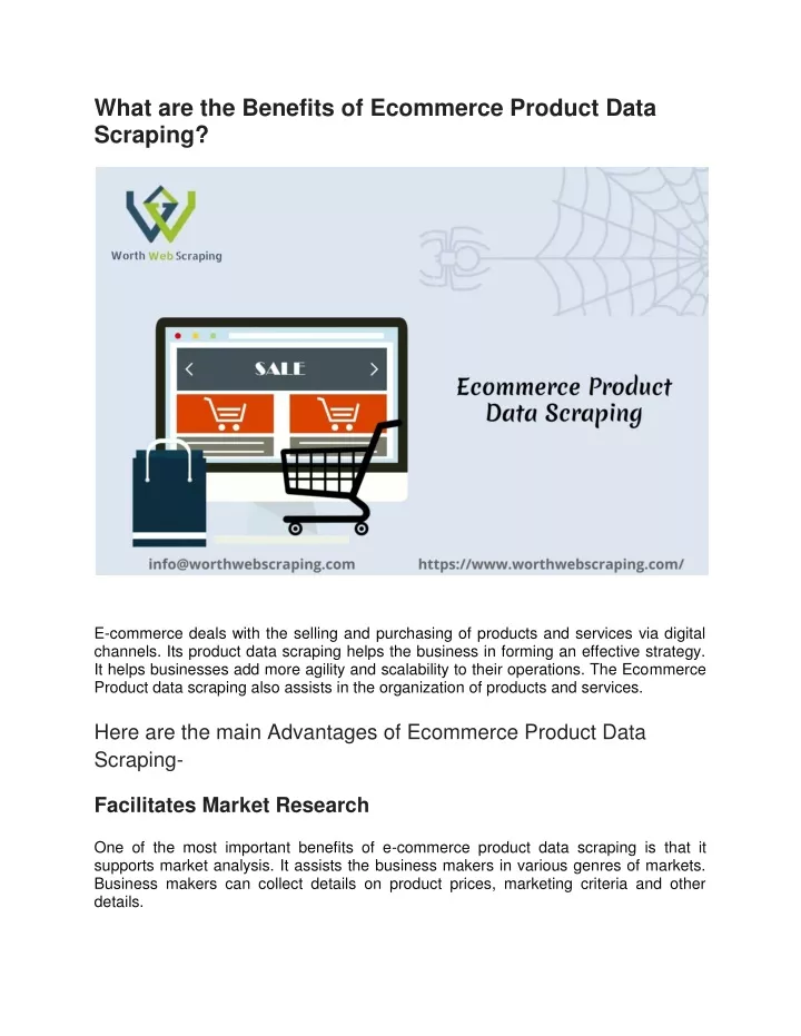 what are the benefits of ecommerce product data