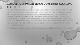 methods to terminate quickbooks error code 6190 816