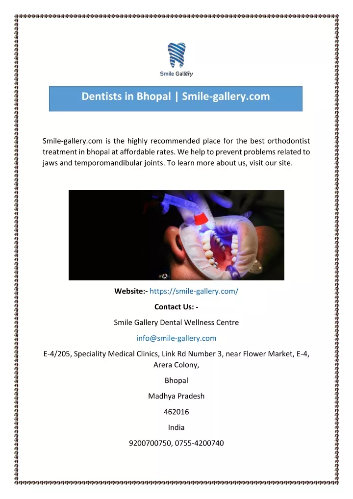 dentists in bhopal smile gallery com