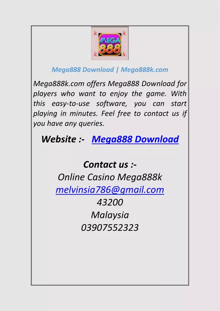 mega888 download mega888k com