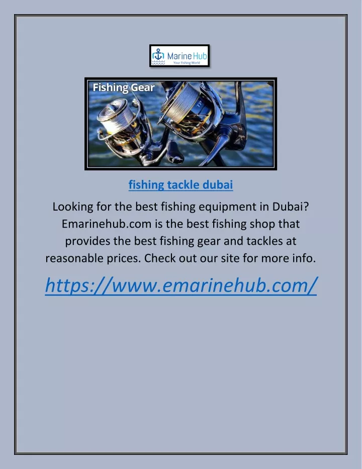 fishing tackle dubai