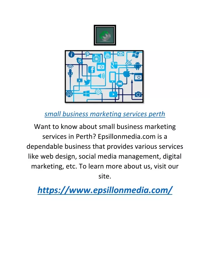 small business marketing services perth