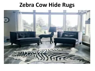 Zebra Cow Hides Rug In Dubai