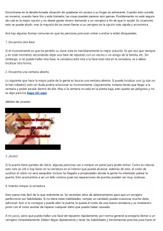 Sugerencias, trucos y consejos de una cerrajeria urgente para incrementar la seg