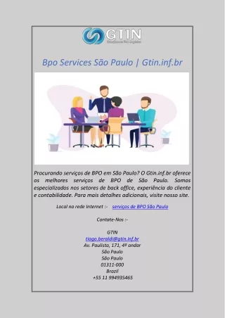 Bpo Services São Paulo  Gtin.inf.br