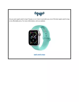 Apple Watch Straps | Equipo.co.nz