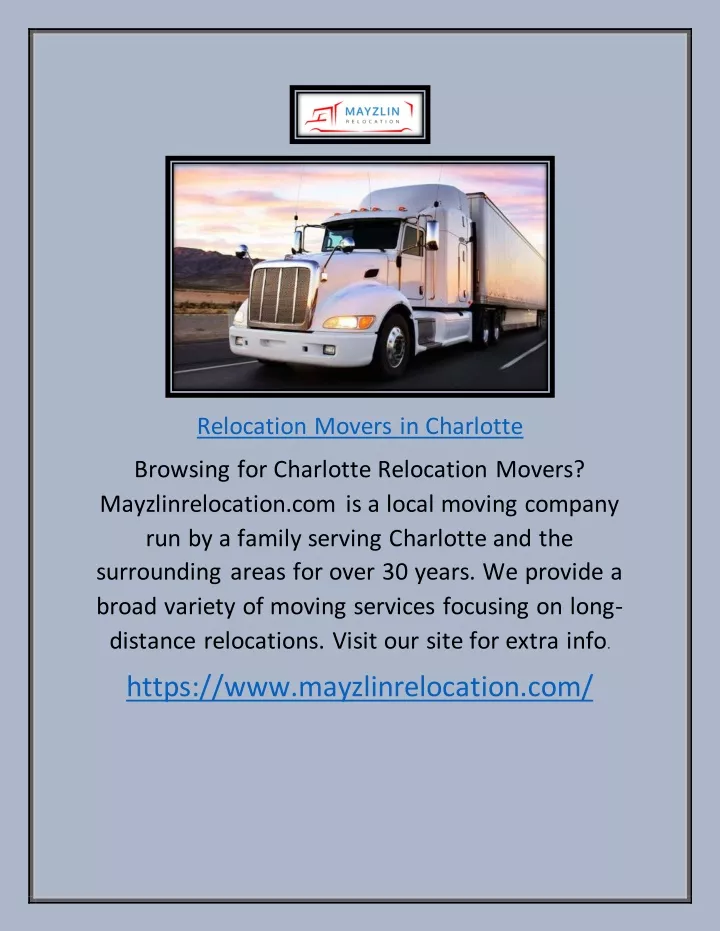relocation movers in charlotte