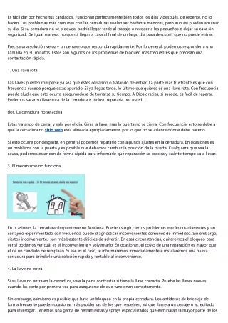 Los mejores consejos de cerrajeria 24h de Cerrajeros Benidorm