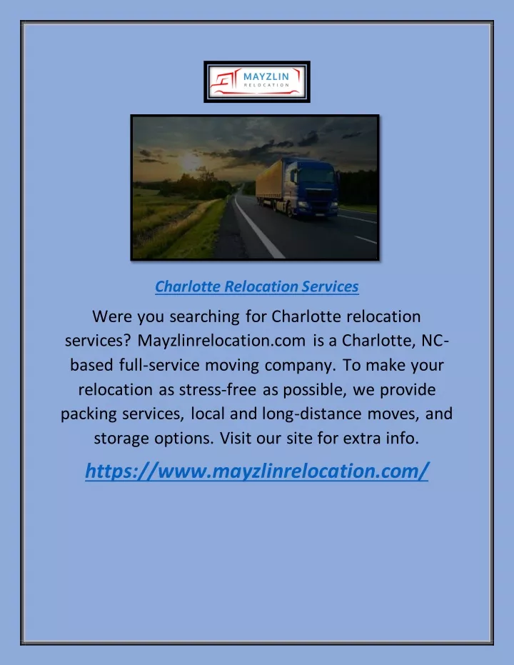 charlotte relocation services