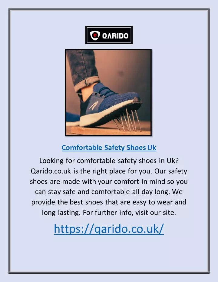 comfortable safety shoes uk