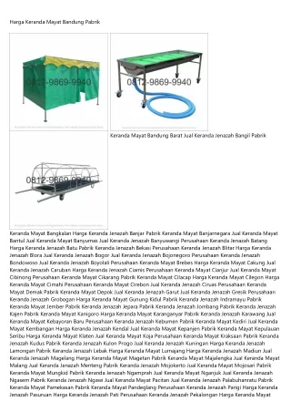 harga keranda mayat bandung pabrik