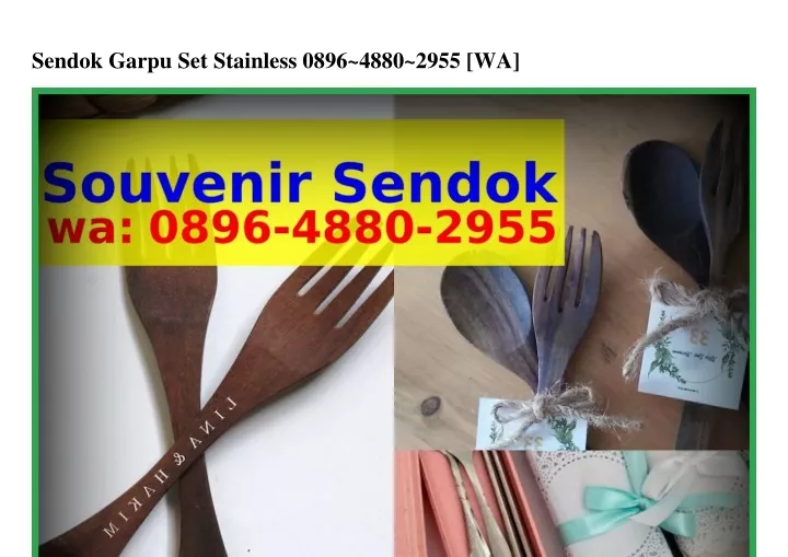 sendok garpu set stainless 0896 4880 2955 wa