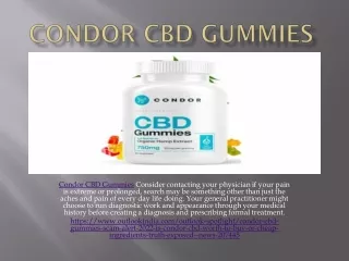 condor cbd gummies consider contacting your