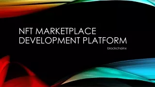 nft marketplace development platform