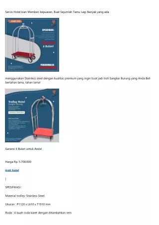 servis hotel kian memberi kepuasan buat sejumlah