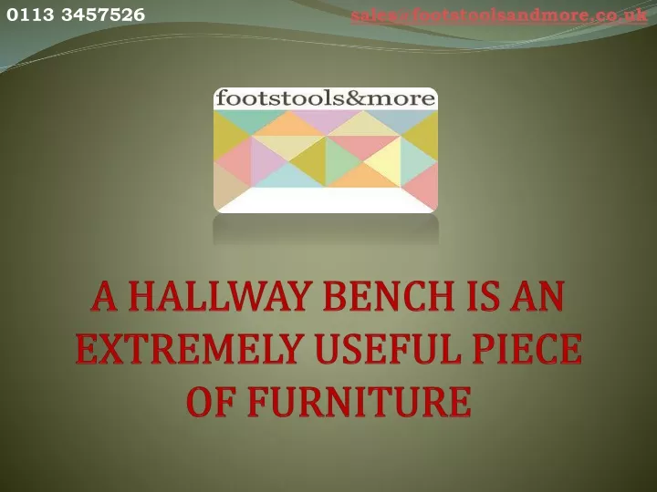 a hallway bench is an extremely useful piece of furniture