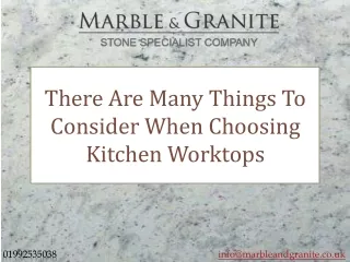 there are many things to consider when choosing kitchen worktops