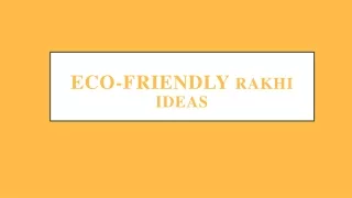 eco friendly rakhi ideas