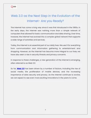 web 3 0 as the next step in the evolution