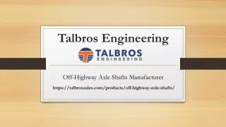 talbros engineering