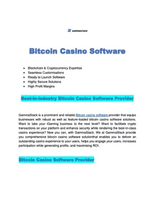 bitcoin casino sof bitcoin casino software