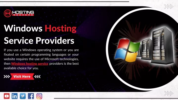 windows hosting service providers