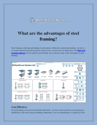 What are the Advantages of Steel Framing?