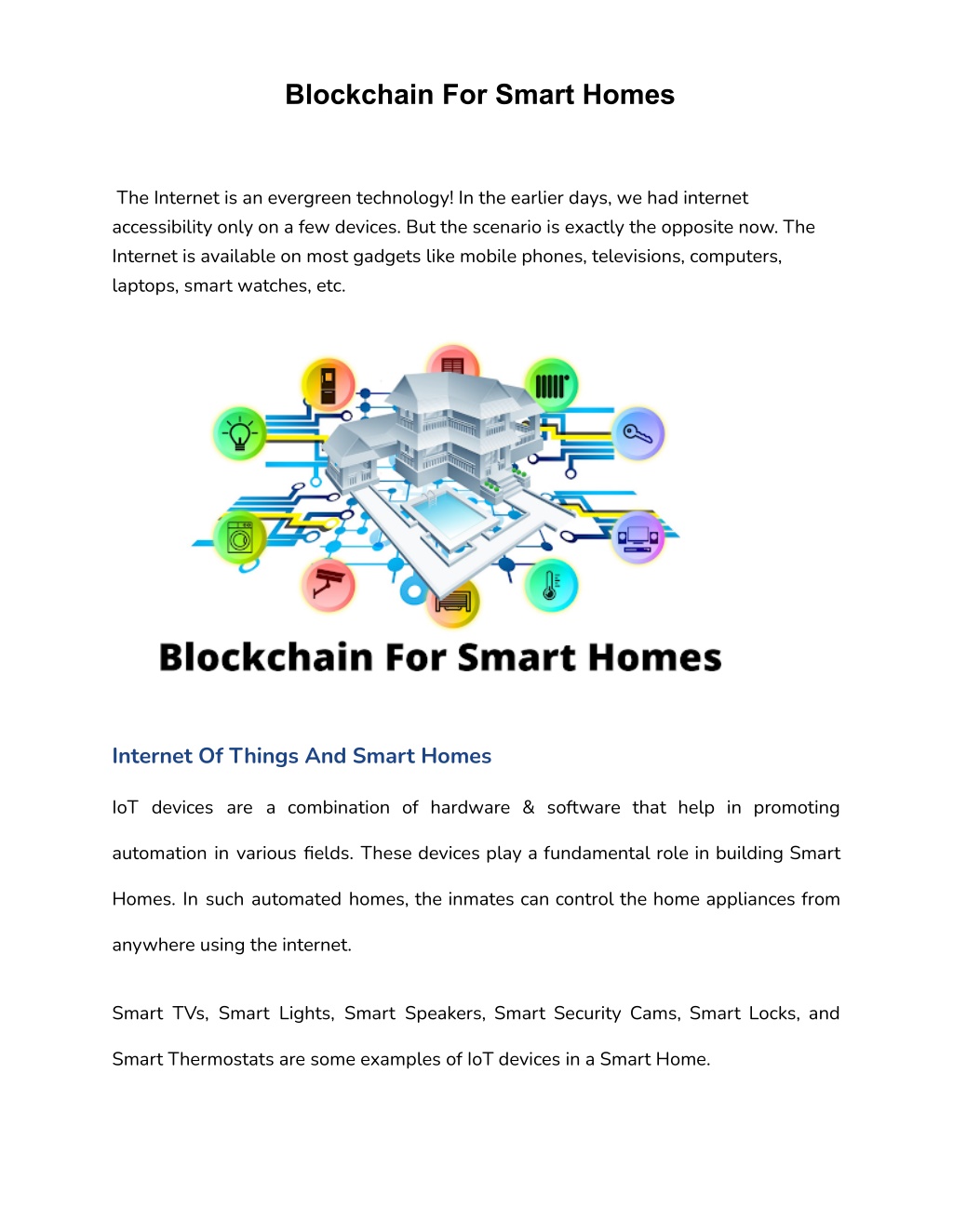 PPT - Blockchain For Smart Homes PowerPoint Presentation, free download ...