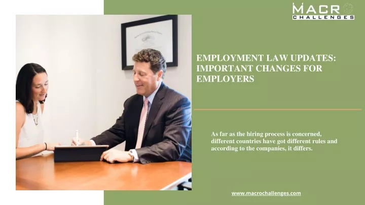 employment law updates important changes