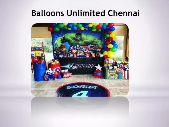 balloons unlimited chennai