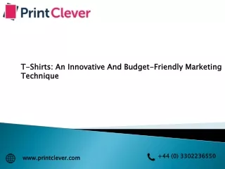t shirts an innovative and budget friendly