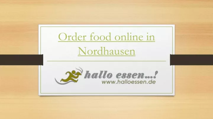 order food online in nordhausen