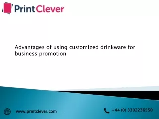 Advantages of using customized drinkware for business promotion
