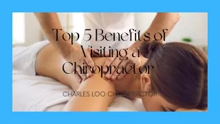 How Can a Chiropractor Help You Build Good Health? | Charles Loo Chiropractor