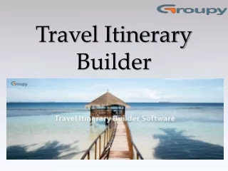 travel itinerary builder