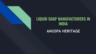 liquid soap manufacturers in india