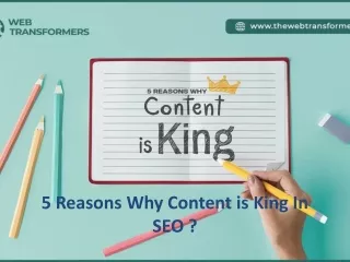 5 Reasons Why Content is King In SEO